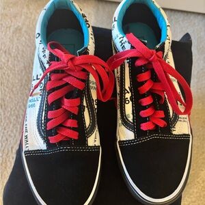 Vans Kids Sneakers with Red and Black Accents